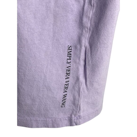 Simply Vera Vera Wang Purple "Lead With Your Heart" T-Shirt Size Small - Picture 5 of 9